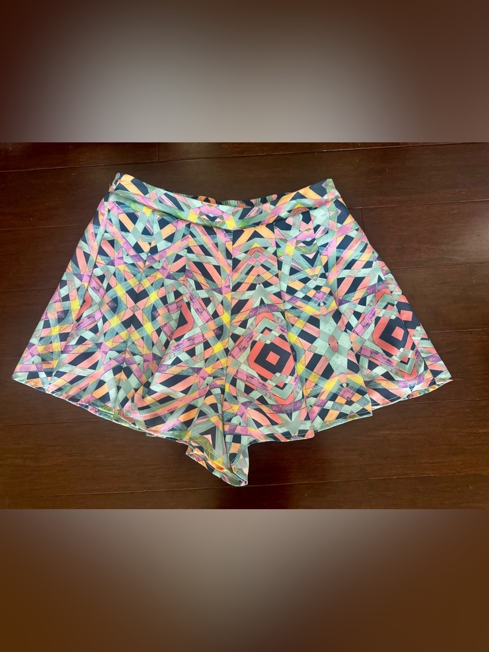 Lovers + Friends Pastel Geometric Print Skort Shorts